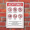 Swimming Pool Sign: Indoor/Outdoor Pool Notices and Rules, 450 x 300 mm view 1