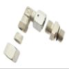 Adjustable Elbow Cutting Ring Fitting, 12 L to M16 x 1.5, Galvanized Steel, 90° view 3