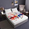 Chickw1 Microfiber Fitted Sheet, 3D Music Note Print, Up to 30 cm Pocket Depth, Colorful Tree, 120 x 200 x 30 cm view 2