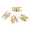12-Pack 30 x 18 mm Antique Gold Iron Box Hasps with Screws view 2