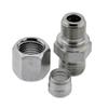 Straight Cutting Ring Fitting 42 L, G 1 1/2 in, Elastomer Seal, Zinc-Plated Steel, Light Series view 3