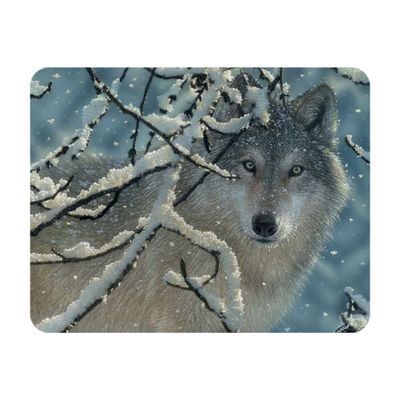 Deluxebase 3D LiveLife Magnet - Broken Silence Lens-Shaped 3D Wolf Refrigerator Magnet