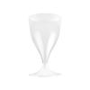 Homa Reusable Plastic Stemmed Glasses, 18 cl, Transparent, 6-Pack view 1
