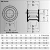 MegaHaustechnik HT SML Konfix DN125 Rubber Pipe Connector view 3