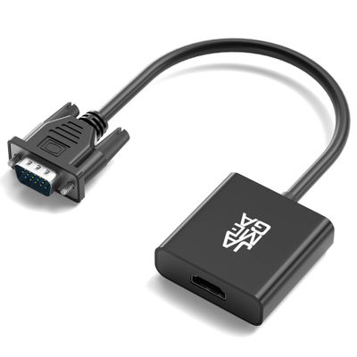 JAMEGA 2-Pack VGA to HDMI Adapters with Audio Support, 1080p