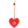 SPRINGOS Wooden Heart Christmas Tree Ornaments, 3-Pack view 4