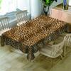 Surwin Waterproof 3D Leopard Print Tablecloth, 140 x 140 cm view 1