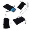 DFV mobile Case Cover with Chain and Loop Closure, Soft Cloth Flannel Carry Bag for Honor 10 GT (2018), Black view 1