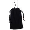 DFV mobile Case Cover with Chain and Loop Closure, Soft Cloth Flannel Carry Bag for Honor 10 GT (2018), Black view 4