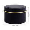 NRANSON 8 oz Candle Tins with Lids, 12-Pack, Black view 2