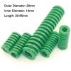 Pangyoo heavy-duty compression die spring, green, 20 × 10 × 65 mm view 2