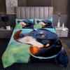 Tbrand Black Pug Dog Butterfly Quilted Bedspread 170x210 cm view 1