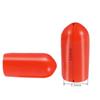 Red PVC Rubber Thread Protection Caps, 5.5 mm ID, 100-Pack view 2