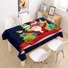 Morbuy Christmas Tablecloth, Washable Rectangular Table Cover, Waterproof and Oil-Resistant, Santa Claus, 140 x 160 cm view 2