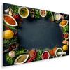 Muralo Wall Art Spices, Plants, Nature, Bell Pepper, Chili - 100 x 70 cm view 1