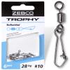 Zebco Trophy Barrel Swivels, Size 8, 28 mm, 28 kg, 6-Pack view 1