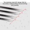 QWEASDF 50–300 mm Stainless Steel Ventilation Grille, Weatherproof Round Exhaust Hood with Insect Screen, 70 mm view 3