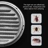 QWEASDF 50–300 mm Stainless Steel Ventilation Grille, Weatherproof Round Exhaust Hood with Insect Screen, 70 mm view 4