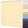 Made-to-Measure Vertical Blind, 89 mm Slats, Yellow, 240.1–250 x 120.1–140 cm view 1