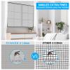 Window Insect Screen 2-Pack, 130 x 150 cm | Cut-to-Fit, No Drilling, Adhesive Mount | Black view 3