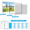 Window Insect Screen 2-Pack, 130 x 150 cm | Cut-to-Fit, No Drilling, Adhesive Mount | Black view 4
