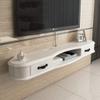 White Floating Wall-Mounted TV Console, 120 cm view 1
