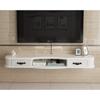 White Floating Wall-Mounted TV Console, 120 cm view 2