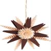 Dregeno Seiffen Christmas Tree Ornament, Wood Shaving Star, Brown – 7 cm view 1