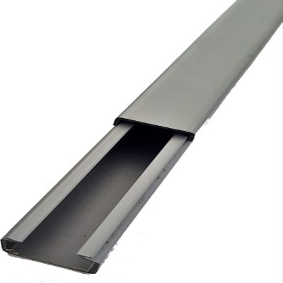 CabCom PVC Cable Trunking 20 m (10 x 2 m), 15 x 15 mm, Silver