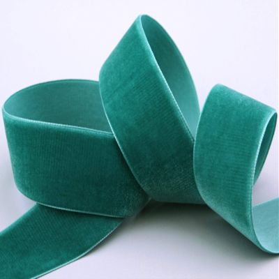 finemark 3 m x 36 mm Velvet Ribbon, Petrol (654)