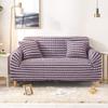Cozomiz Seersucker Sofa Slipcover, 2-Seater, Purple Stripe view 1