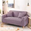 Cozomiz Seersucker Sofa Slipcover, 2-Seater, Purple Stripe view 3