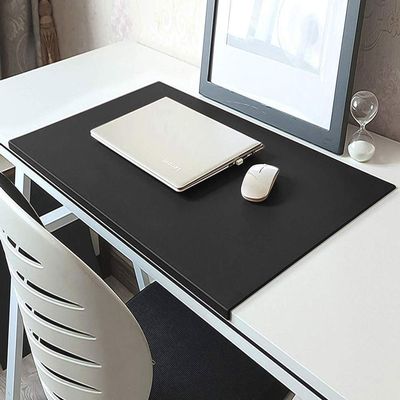 PU Leather Desk Mat with Fixing Lip