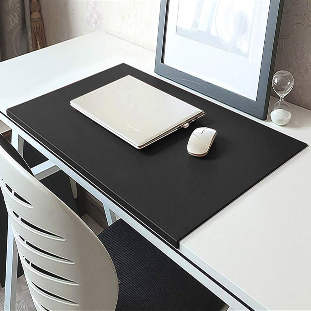 PU Leather Desk Mat with Fixing Lip