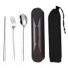 Muka 3-Piece Portable Stainless Steel Flatware Set with Case view 1