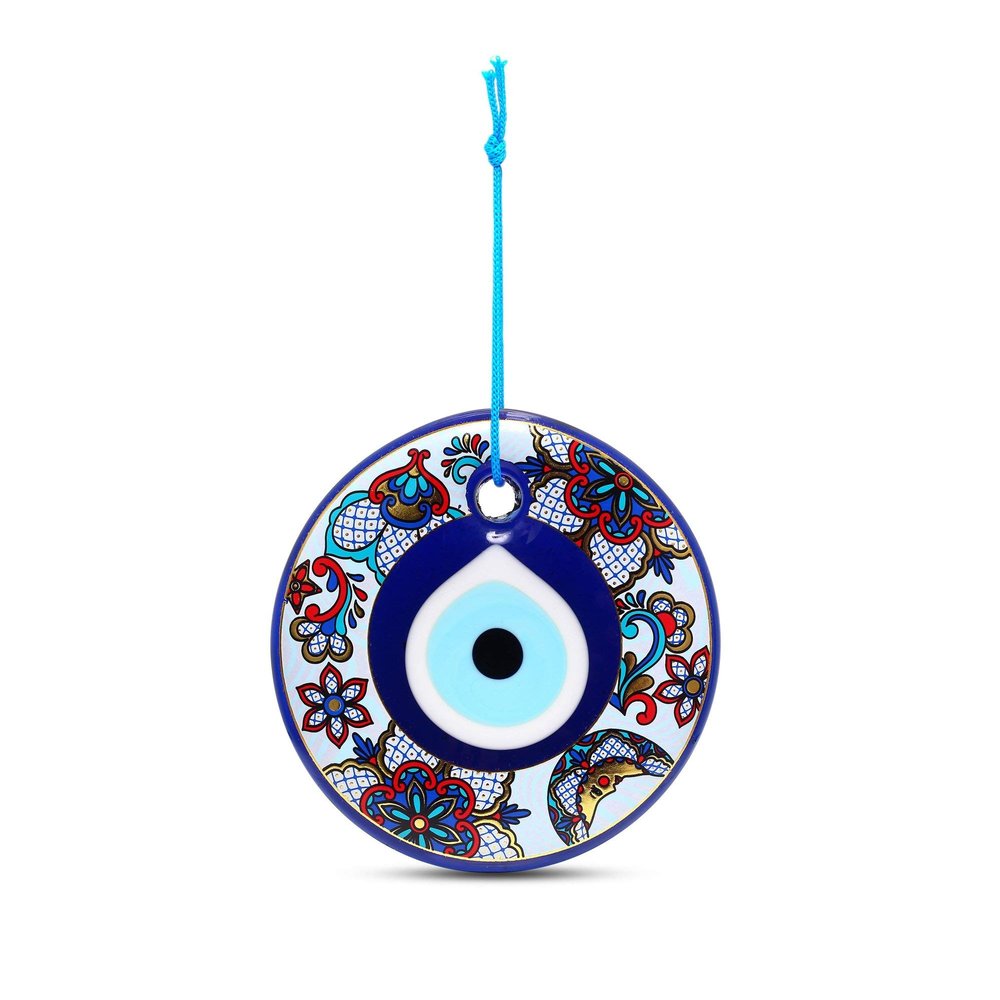 MYSTIC JEWELS Wall Decoration, Gold Eye of Sun and Moon (Model 4)