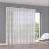 Custom-Made White Voile Sheer Curtain, Granada Design, with Gathering Tape view 1