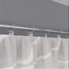 Custom-Made White Voile Sheer Curtain, Granada Design, with Gathering Tape view 2