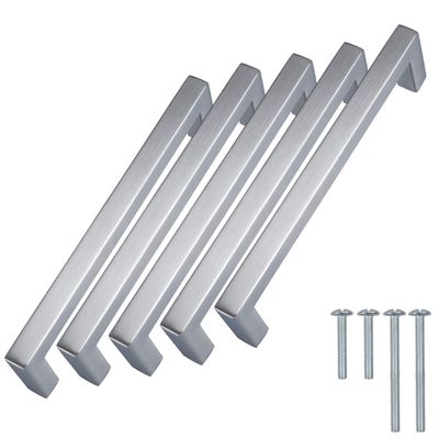 Stahlia Stainless Steel Cabinet Handles, 64 mm Hole Spacing, 5-Pack
