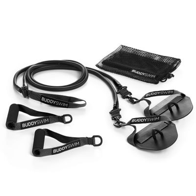 BUDDYSWIM Super Stroke Resistance Bands with Interchangeable Handles and Paddles (X-Heavy)