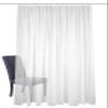 HOMEbasics 41600 SABLIO Ready-Made Sheer Curtain, White, 175 x 450 cm view 2