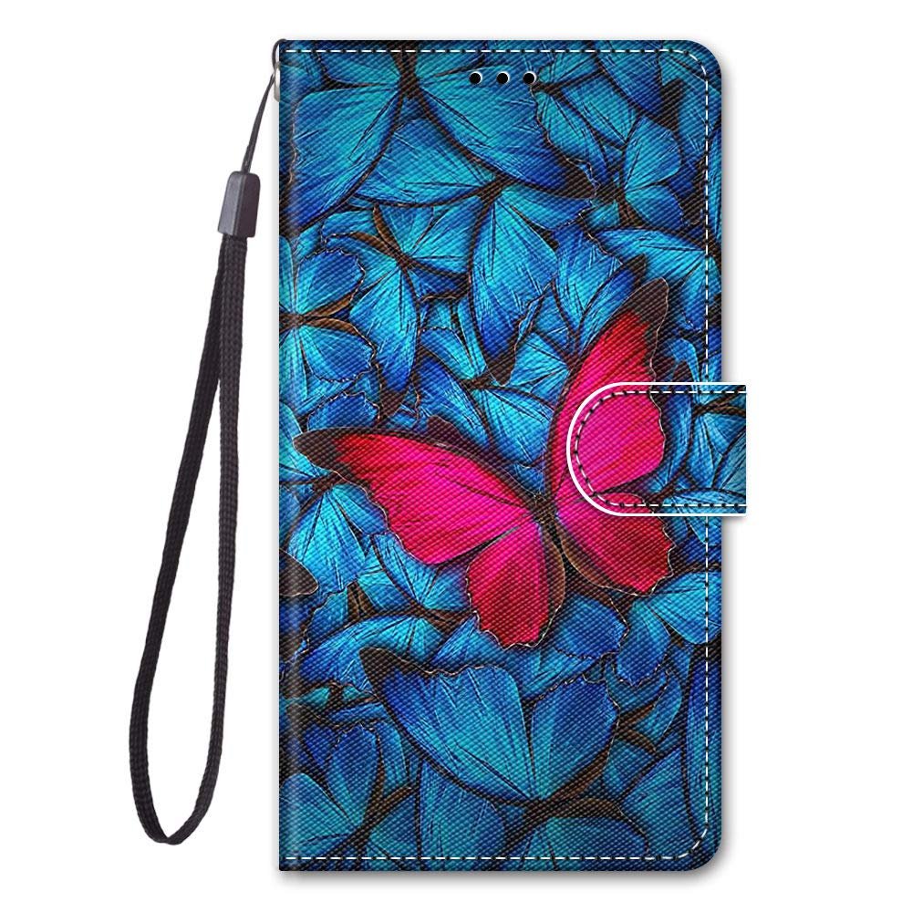 Nodigo Leather Wallet Case for Samsung Galaxy S20 FE/S20 Lite 4G/5G – Butterfly