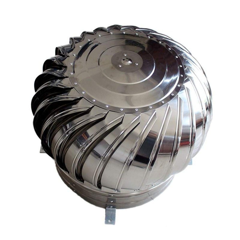 DZDZXQG 300 mm Stainless Steel Rotating Chimney Cowl, Anti-Downdraught Spinner