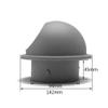DZDZXQG Rainproof Stainless Steel Chimney Cap, Ventilation and Exhaust Pipe Cover view 2