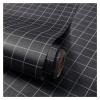 PVC Grid Self-Adhesive Wallpaper, Modern Minimalist Wall Decor Roll, Easy to Apply and Peel, 0.6 x 10 m (Black - Small Grid) view 1