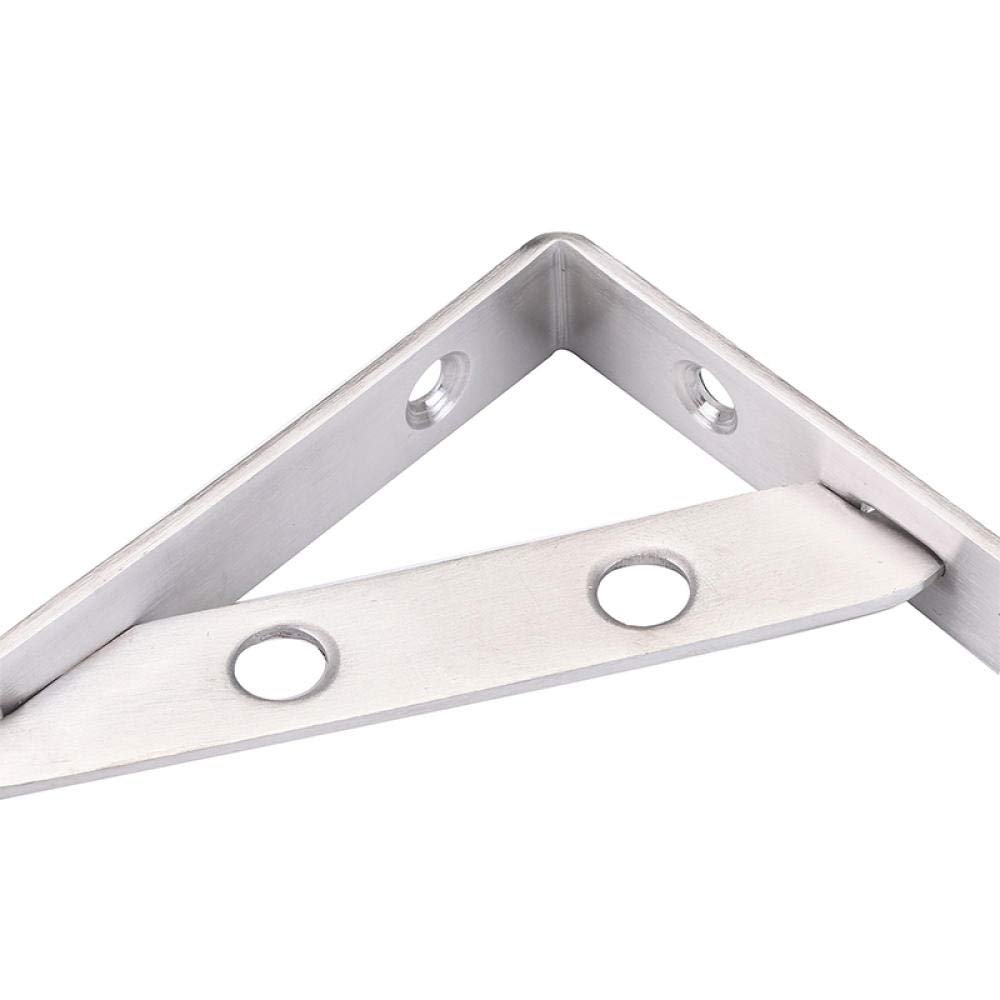 Stainless Steel Triangle Shelf Bracket, Right-Angle 9-Shaped Support, 14 in (354 mm) / 20 in (500 mm), 2-Pack