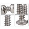 304 Stainless Steel Phillips Round-Head Self-Tapping Screws, Flat-Tail, M1/M1.7/M2/M3/M3.5/M4/M5, M2.2 × 10 × 50 view 2