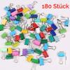 180-Pack Colorful 15 mm Mini Foldback Binder Clips view 2