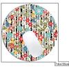 Round Mouse Pad with Colorful Floral Pattern view 2