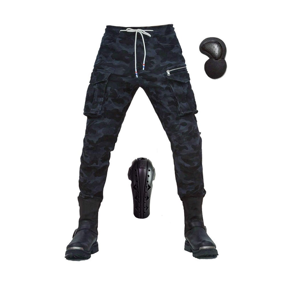 Four-Season Motorcycle Pants with Fall Protection, Removable Gear, Unisex